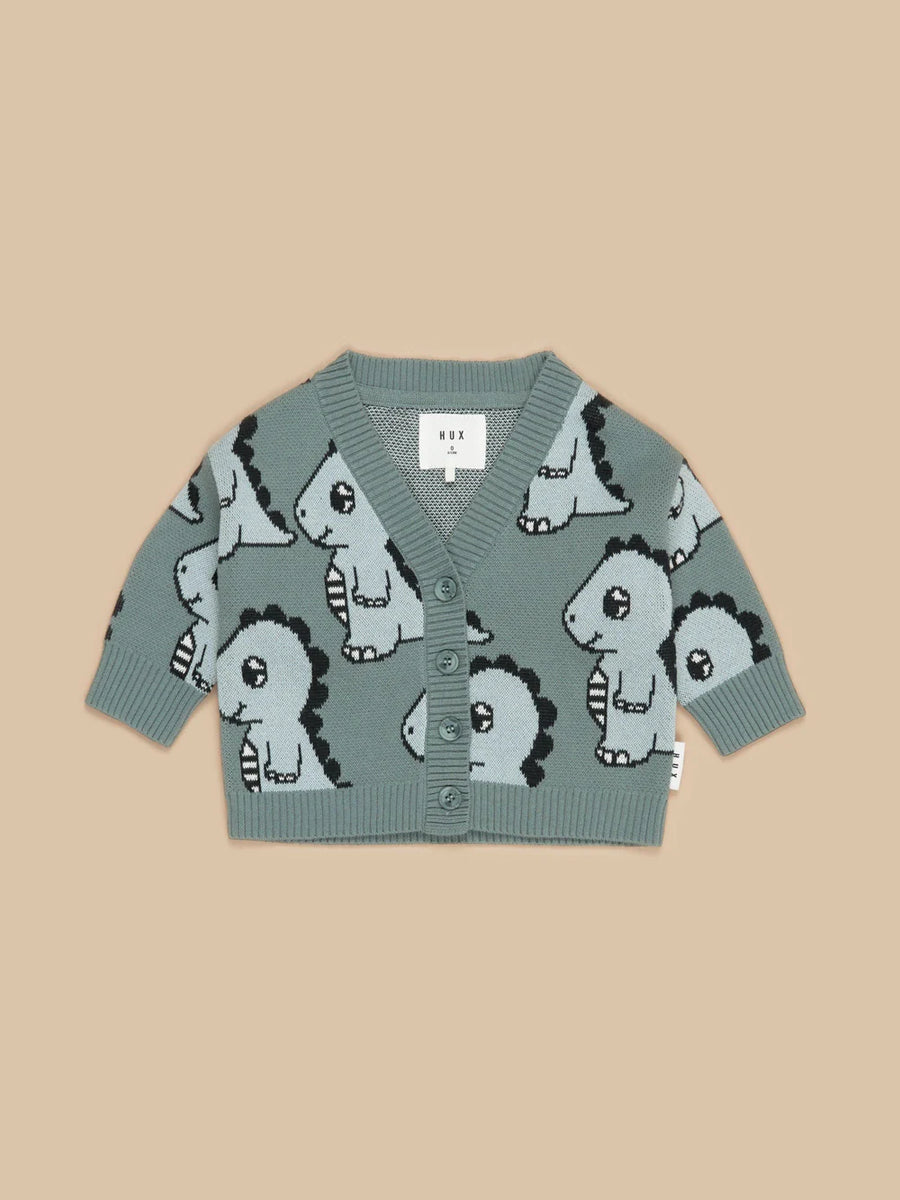 Dino Boxy KNIT CARDI unisex – Raphael and Romeo Childrens Emporium