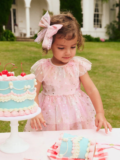 Cloud Bear Tiered Party Dress