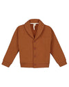 Collar Cardigan with Elbow Patches - Night