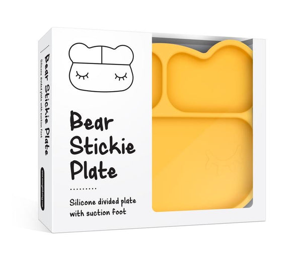 Stickie Plate Yellow Bear