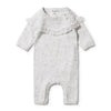 Speckle Knitted Growsuit -Grey