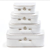 White Suitcases set of 4