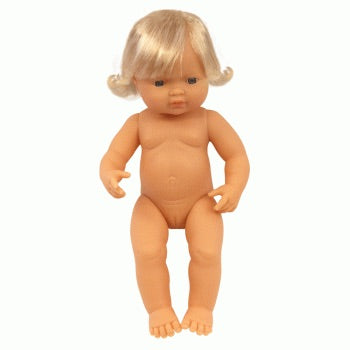 Miniland Caucasian Girl 38cm Doll