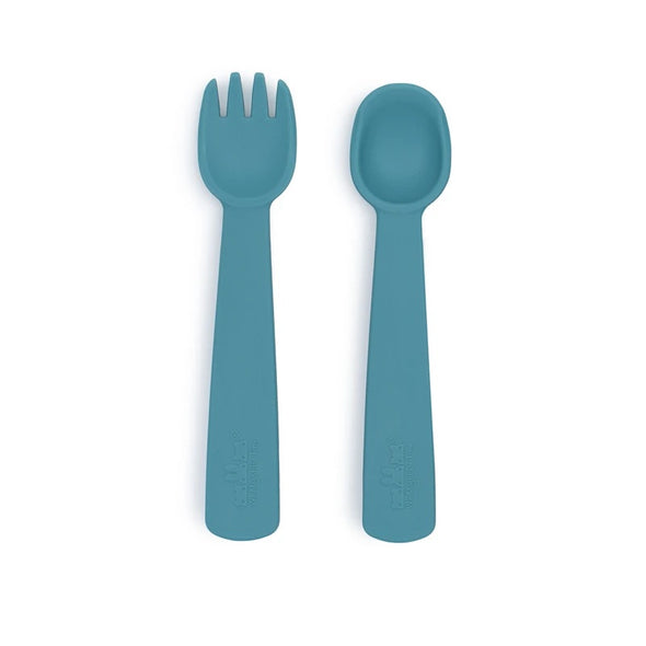 Feedie Spoon & Fork Dusk Blue