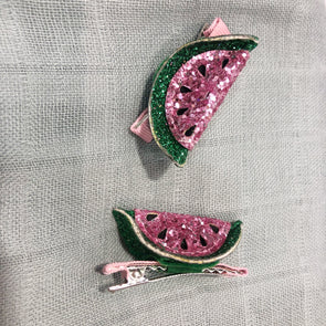 WATERMELON HAIR CLIPS