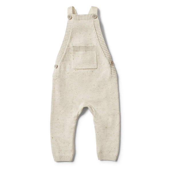 Speckle Knitted Romper-Olive
