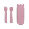 Feedie Spoon & Fork Dusky Pink