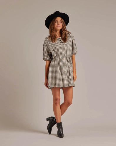 Olive Dress Gingham LADIES