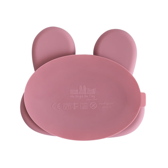 Stickie Plate Dusky Pink Bunny