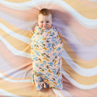 RIPPLE COTTON FITTED SHEET - Cot Sheet
