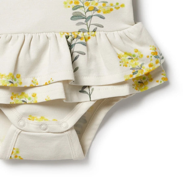 Little Blossom Organic Ruffle Bodysuit