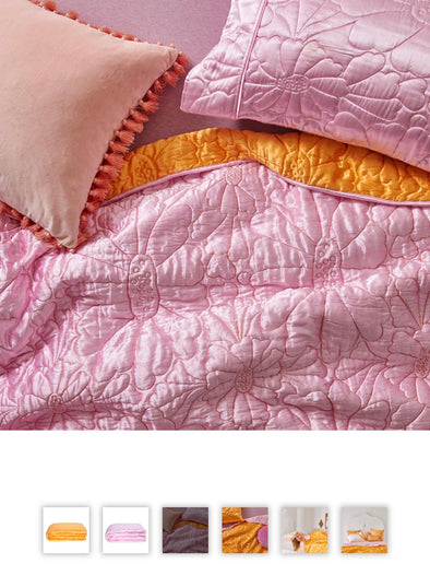 Magical Kingdom Satin Quilted Pillow Cases -Strawberry Mouse