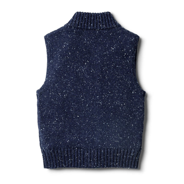Twilight Blue Knitted Vest