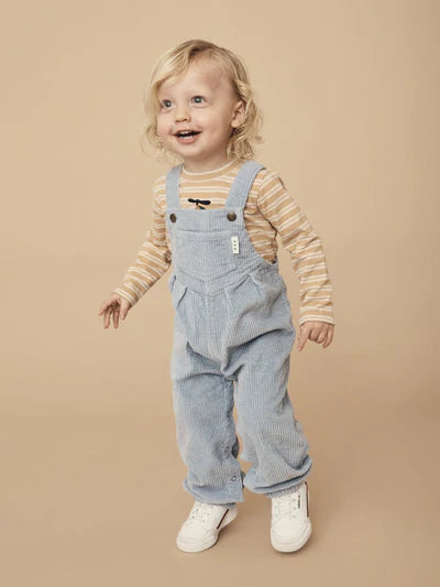 Dusty Blue Chord Overalls