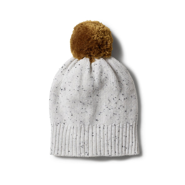Speckle Knitted Hat -Grey