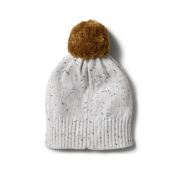 Speckle Knitted Hat -Grey