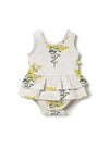 Little Blossom Organic Ruffle Bodysuit