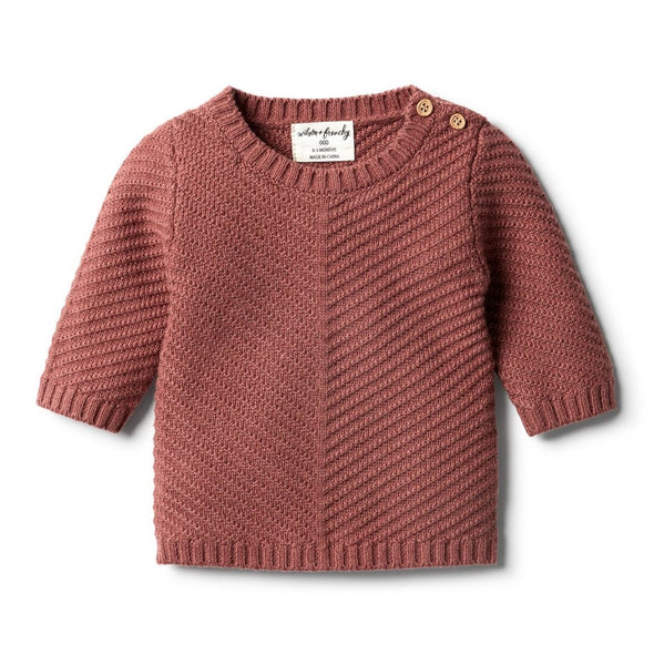 Chilli Marle Knitted Chevron Jumper