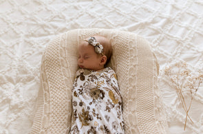Goldie Blooms Bamboo Jersey Swaddle