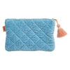 Quilted Cosmetics Purse -Aquamarine